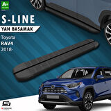 S-Dizayn Toyota RAV 4 5 S-Line Siyah Yan Basamak 173 Cm 2018 Üzeri A+ Kalite