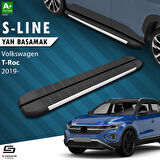 S-Dizayn VW T-Roc S-Line Aluminyum Yan Basamak 173 Cm 2019 Üzeri A+ Kalite