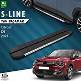 S-Dizayn Citroen C4 3 S-Line Krom Yan Basamak 183 Cm 2021 Üzeri A+ Kalite