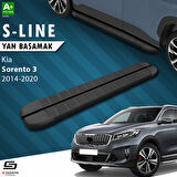 S-Dizayn Kia Sorento 3 S-Line Siyah Yan Basamak 183 Cm 2014-2020 A+ Kalite