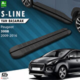 S-Dizayn Peugeot 3008 S-Line Siyah Yan Basamak 183 Cm 2009-2016 A+ Kalite