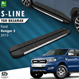 S-Dizayn Ford Ranger 3 S-Line Krom Yan Basamak 203 Cm 2012-2022 A+ Kalite