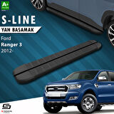 S-Dizayn Ford Ranger 3 S-Line Siyah Yan Basamak 203 Cm 2012-2022 A+ Kalite