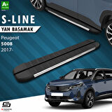 S-Dizayn Peugeot 5008 2 S-Line Krom Yan Basamak 203 Cm 2017-2023 A+ Kalite