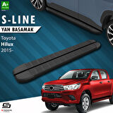 S-Dizayn Toyota Hilux 8 S-Line Siyah Yan Basamak 203 Cm 2015 Üzeri A+ Kalite