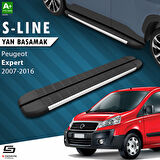 S-Dizayn Peugeot Expert 2 Uzun Şase S-Line Aluminyum Yan Basamak 223 Cm 2007-2016 A+ Kalite