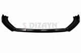 S-Dizayn VW Polo 6 ABS Plastik Ön Tampon Alt Lip 3 Prç. 2017-2021 A+Kalite