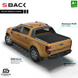S-Dizayn Ford Ranger 3 Wildtrak S-Back Sürgülü Kapak Siyah V1 2016-2022