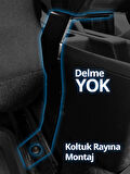 S-Dizayn Fiat Doblo Kol Dayama Kolçak Çelik Ayaklı ABS Siyah 2010 Üzeri A+Kalite