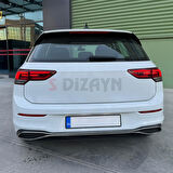 S-Dizayn VW Golf 8 Krom Egzoz Görünümü Difüzör 4 Prç. 2020-2024