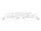S-Dizayn Fiat Egea SD Krom Arka Tampon Difüzör Çıtası 3 Prç. 2015-2020 (Mat Krom)
