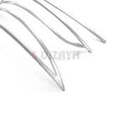 S-Dizayn Fiat Egea SD Krom Arka Tampon Difüzör Çıtası 3 Prç. 2015-2020 (Mat Krom)