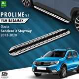 S-Dizayn Dacia Sandero 2 Stepway OEM Still Pro V2 Aluminyum Yan Basamak 173 Cm 2013-2020 A+ Kalite