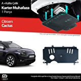 S-Dizayn Citroen Cactus Çelik Karter Muhafaza Koruma 2014-2018 A+ Kalite
