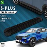 S-Dizayn Chery Tiggo7 Pro S-Plus Siyah Yan Basamak 183 Cm Etekli 2022 Üzeri A+ Kalite