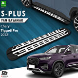 S-Dizayn Chery Tiggo8 Pro S-Plus Gri Yan Basamak 183 Cm Etekli 2022 Üzeri A+ Kalite