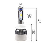 Space Led Far Ampulü Çift Renk Sarı/Beyaz H8-36W-4800LM-12V / LAAM495-1