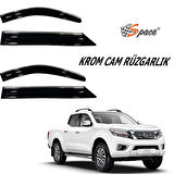 Krom cam rüzgarlığı Nissan Navara Pickup 2017-2021 / CARU404