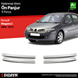 S-Dizayn Renault Megane 2 Krom Ön Panjur 4 Prç 2006-2010