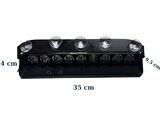 Flaş led çakarlı 27w 9 led kırmızı-mavi 8 fonksiyonlu / LAPA175-1