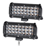 Space Sis lambası çift renk sarı beyaz 24 led çakarlı 72w 12-24v set / LASS281