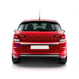 S-Dizayn Citroen C4 HB Abs Krom Bagaj Alt Çıtası 2010-2020(Formlu)