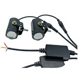 Offroad sis lambası motosiklet sarı beyaz 15W+15W 12-60V set / LASS395