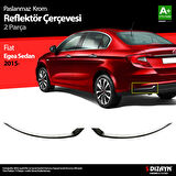 S-Dizayn Fiat Egea SD Krom Arka Reflektör Çerçevesi 2 Prç. 2015-2020