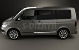 S-Dizayn VW T6 Transporter Krom Cam Çıtası 2 Prç. 2015-2019