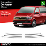 S-Dizayn VW T6 Transporter Krom Ön Panjur 6 Prç. 2015-2020