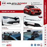 Renault Clio 4 Sport Tourer Kapı Eşiği 4 Prç Krom 2013-2019