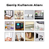 S-Dizayn Çift Taraflı Bant 50mm x 5 Metre Şeffaf Silikon VHB Bant 12'li Koli A+Kalite