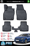 Volkswagen Polo 3D Pro Havuzlu Paspas 2017-2021 A+ Kalite