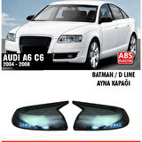 A6 C6 Batman Ayna Kapağı Piano Black / 2004 - 2008