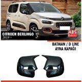 Berlingo Batman Ayna Kapağı Piano Black / 2019 Sonrası