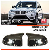 X3 F25 Batman Ayna Kapağı Piano Black / 2014 - 2017
