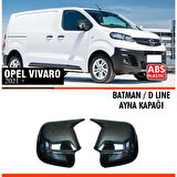 Vivaro Batman Ayna Kapağı Piano Black / 2021 Sonrası