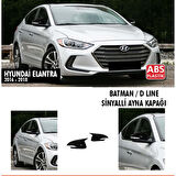 Elantra Batman Ayna Kapağı Piano Black Sinyalli / 2016 - 2018