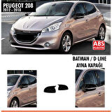 Peugeot 208 Batman Ayna Kapağı Piano Black / 2012 - 2018