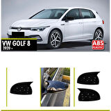 Golf Mk8 Batman Ayna Kapağı Piano Black / 2020 -