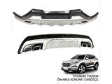 Hyundai Tucson 2015 2018 Uyumlu Ön Arka Tampon Koruması Difüzör