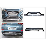 Hyundai Tucson 2015 2018 Uyumlu Ön Arka Tampon Koruması Difüzör