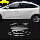 Ford Focus Uyumlu Sedan 2011 2018 Cam Çıtası Krom