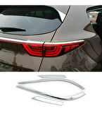 Kia Sportage Uyumlu 2015 Sonrası Arka Stop Kaplama ABS (Plastik) Krom