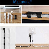 Microcase Yapışkanlı  Kablo Sabitleyici Düzenleyici Çok Amaçlı Kablo Toparlayıcı Klips Set - AL4551 20 Adet