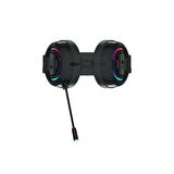 Lecoo HT401 Kulak Üstü USB2.0 RGB LED Aydınlatmalı Kablolu Gaming Kulaklık 