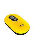 Logitech Pop Emoji Kablosuz Optik Mouse Sarı