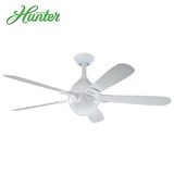 Hunter - Lugano Beyaz - 132 Cm. Aydınlatmalı Tavan Vantilatörü
