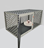 60cm X 120cm Yükseklik 60cm Tabanı Dolu-Üstü Kapalı Köpek, Kedi Tavşan Çit ve Kafesi
