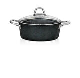 Lavonni 20 Cm Granit Metal Saplı Derin Tencere